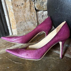 Jimmy Choo Stilettos | Purple Snakeskin